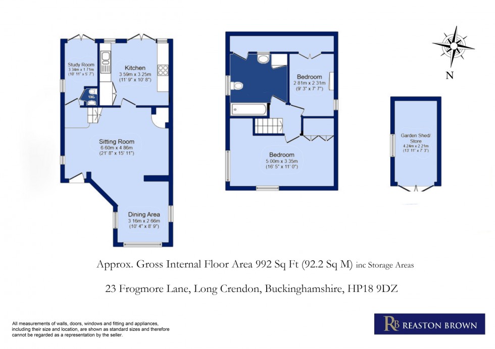 Floorplan for Long Crendon, Buckinghamshire HP18