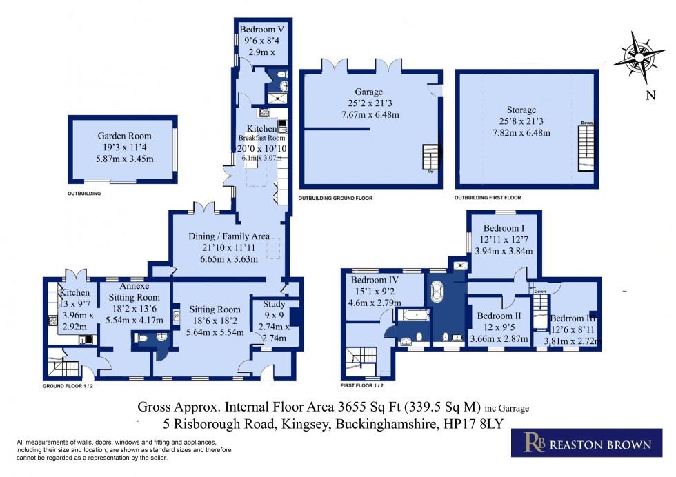 Floorplan for Kingsey, Buckinghamshire,