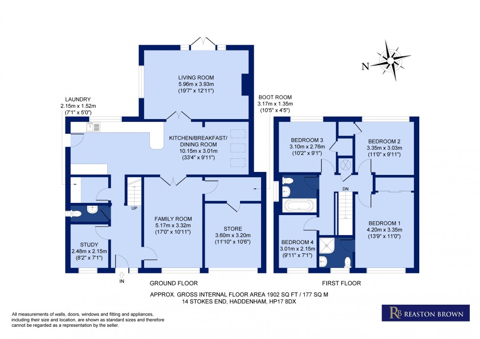 Floorplan for Haddenham, Buckinghamshire HP17