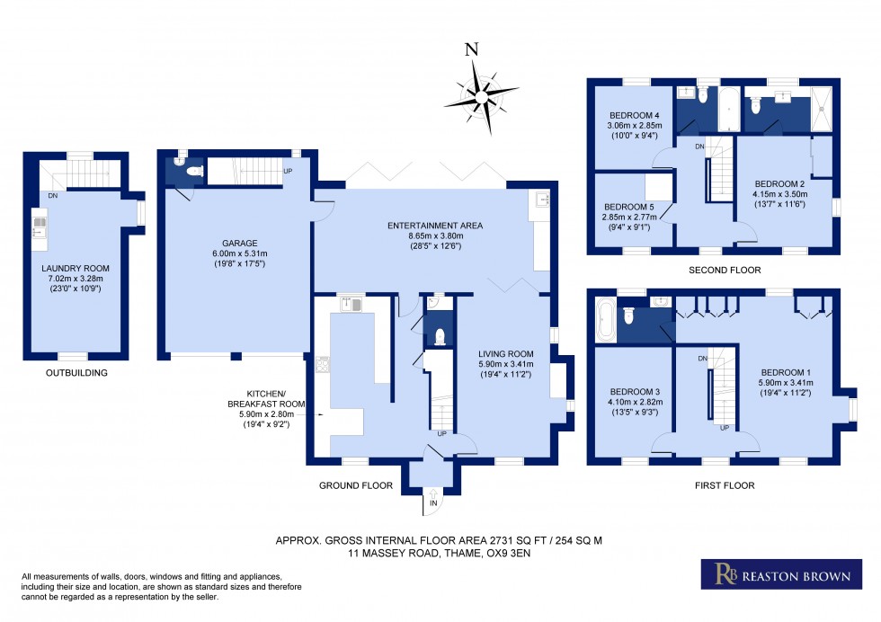 Floorplan for Massey Road, Thame, Oxfordshire