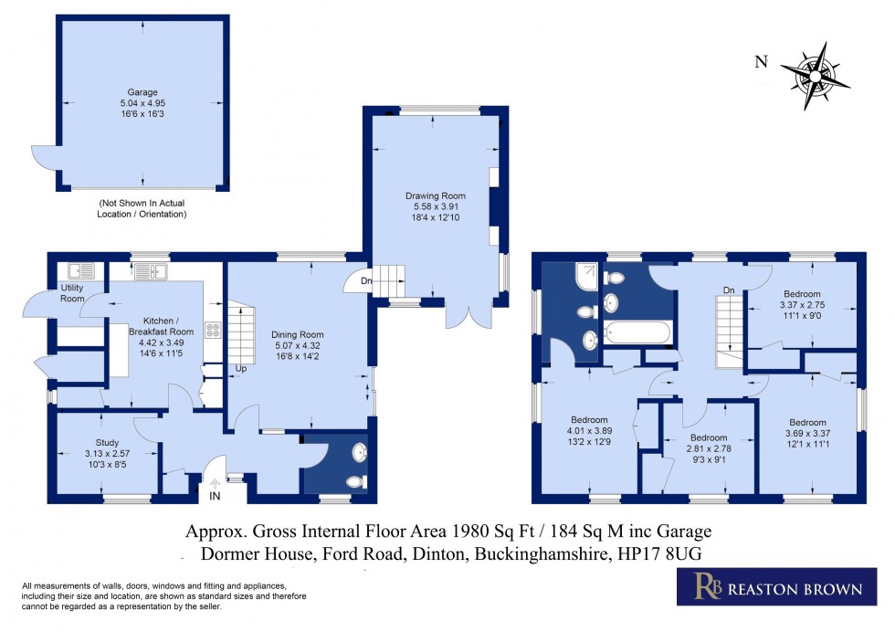 Floorplan for Dinton, Buckinghamshire, HP17