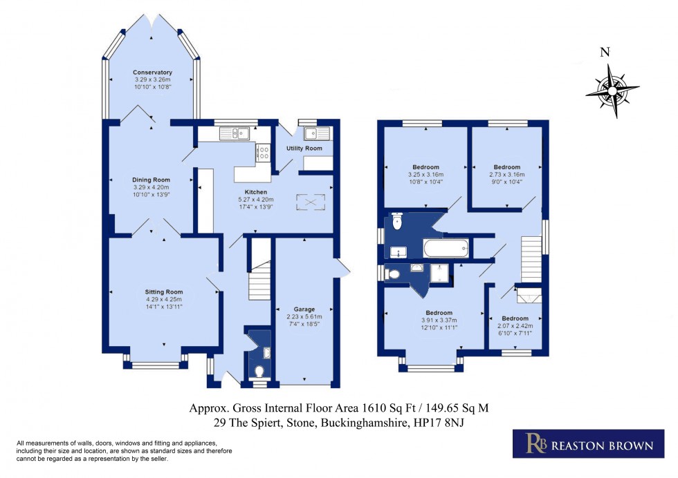 Floorplan for Stone, Buckinghamshire HP17
