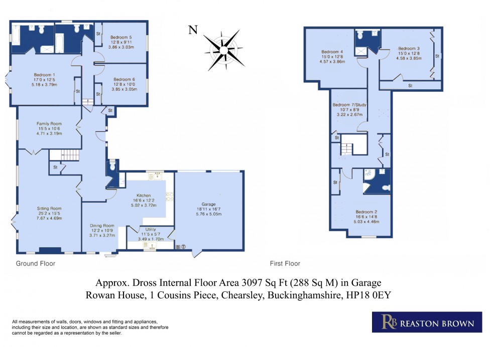 Floorplan for Chearsley, Buckinghamshire