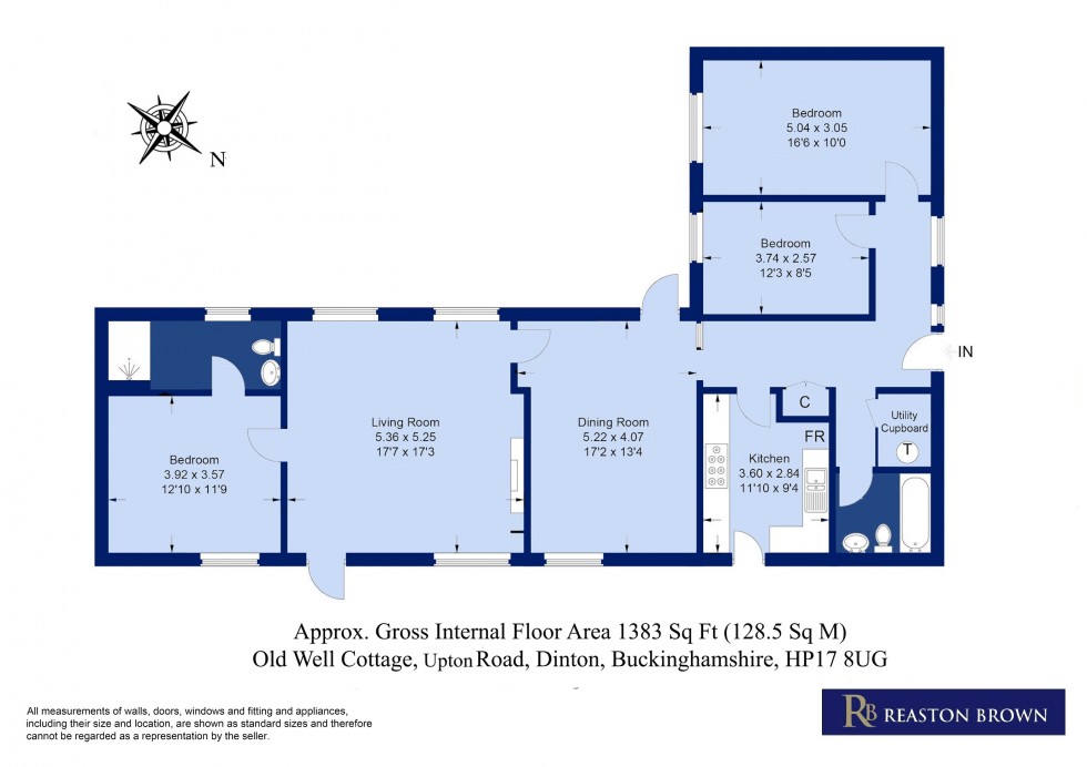 Floorplan for Dinton, Buckinghamshire, HP17