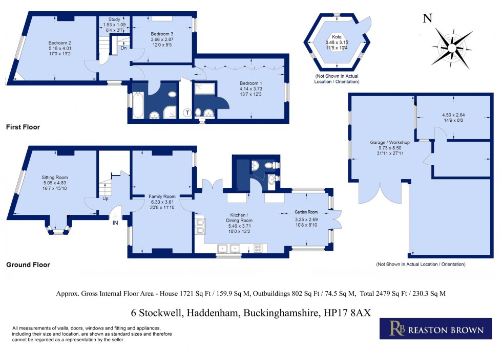 Floorplan for Haddenham, Buckinghamshire, HP17