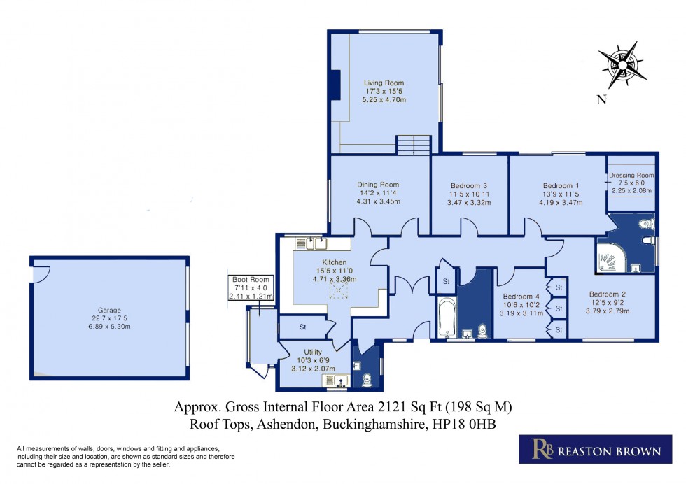 Floorplan for Ashendon, Buckinghamshire, HP18
