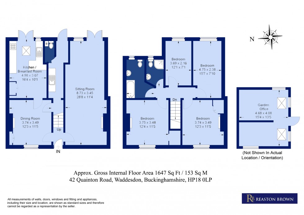 Floorplan for Waddesdon, Buckinghamshire, HP18