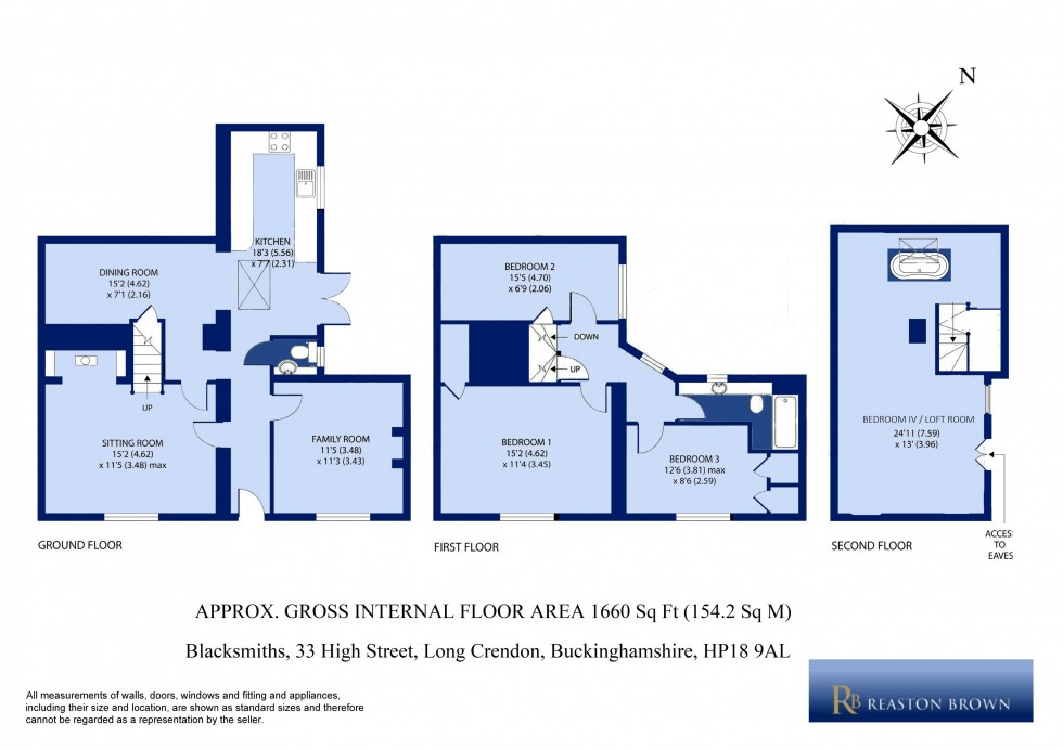 Floorplan for Long Crendon, Buckinghamshire