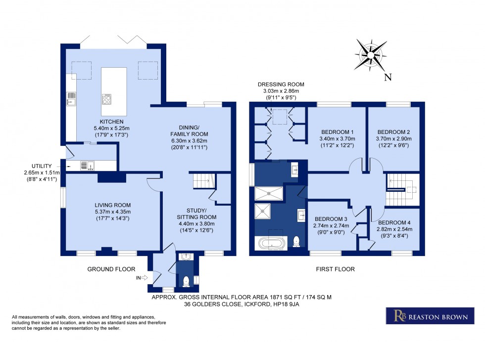 Floorplan for Ickford, Buckinghamshire, HP18