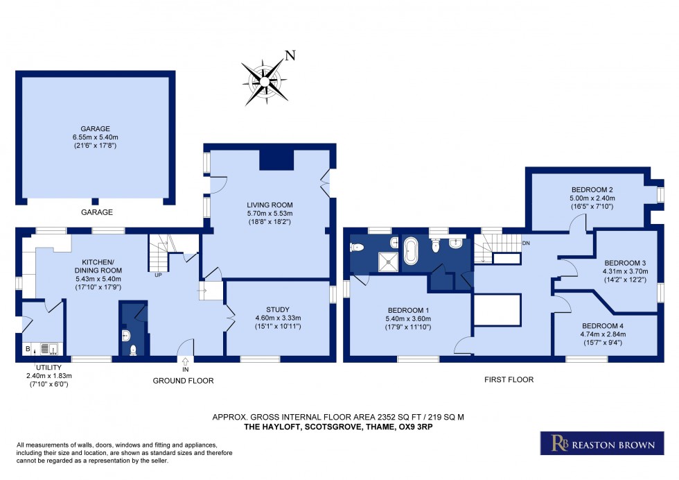 Floorplan for Scotsgrove ,Thame, Oxfordshire, OX9