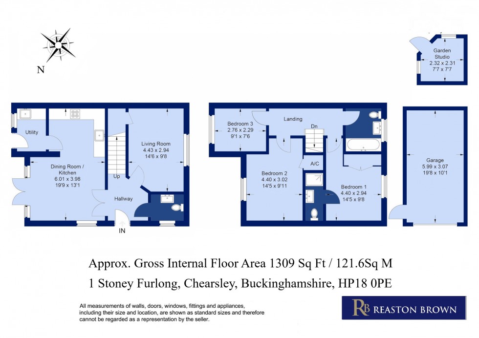 Floorplan for Chearsley, Buckinghamshire, HP18