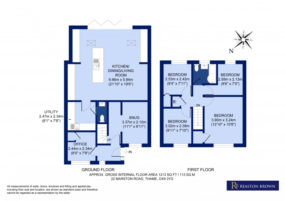 Floorplan for Thame, Oxfordshire