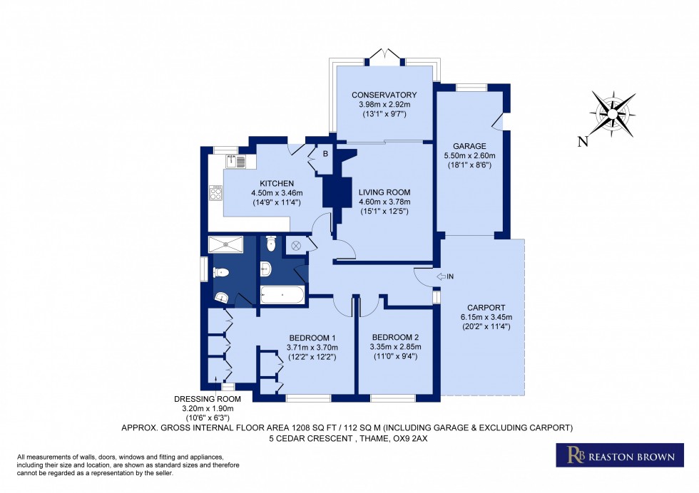 Floorplan for Thame, Oxfordshire