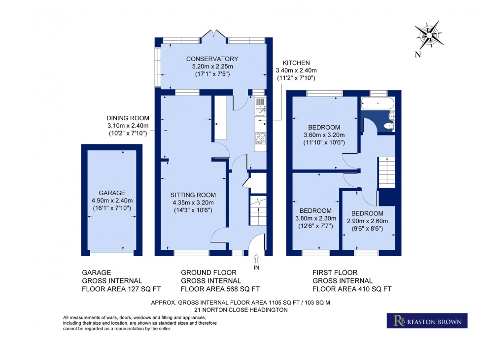 Floorplan for Headington, Oxford, OX3