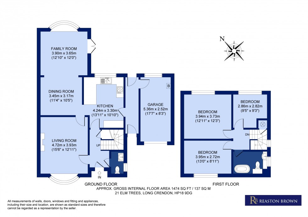 Floorplan for Long Crendon, Buckinghamshire, HP18