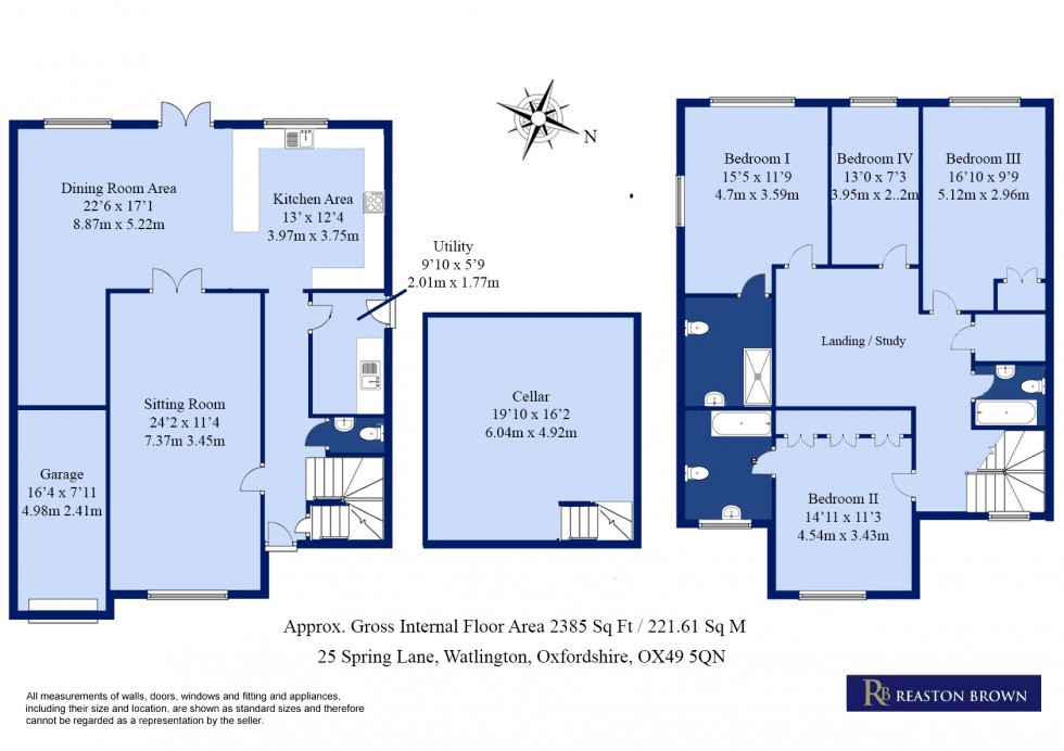 Floorplan for Watlington, Oxfordshire, OX49