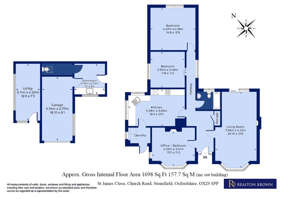 Floorplan for Stonesfield, Oxfordshire OX29