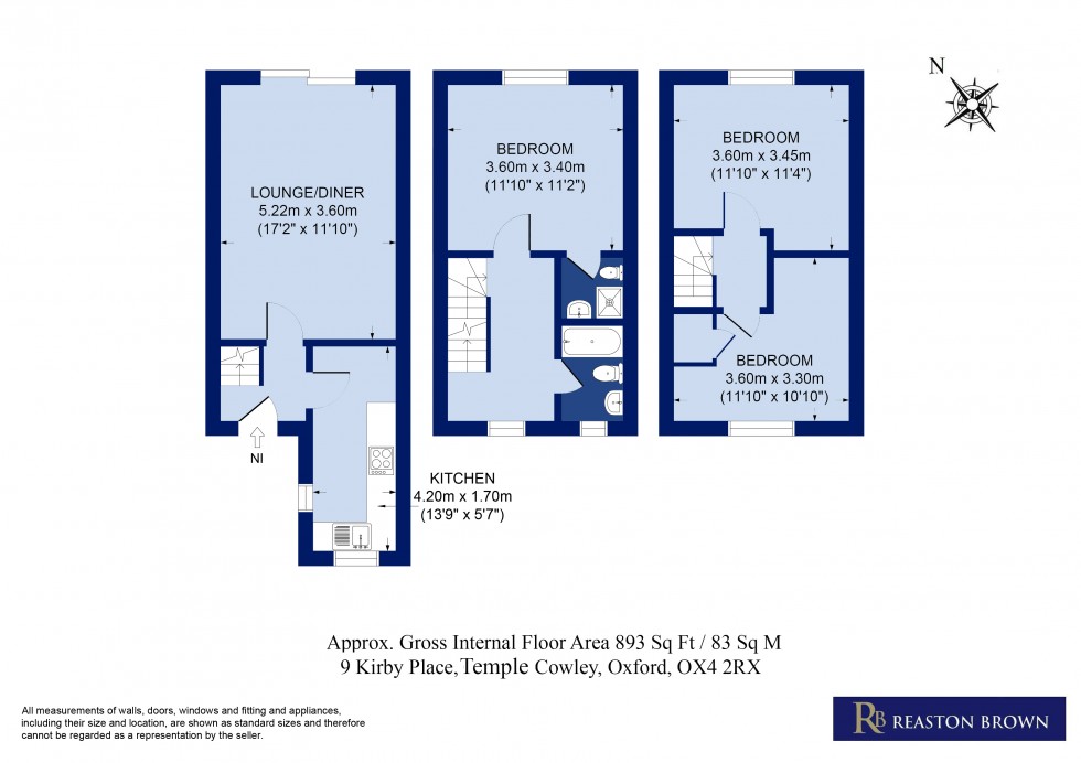 Floorplan for Temple Cowley, Oxford
