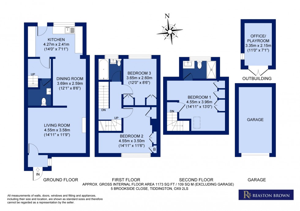 Floorplan for Tiddington , Oxfordshire