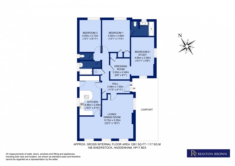 Floorplan for Haddenham, Buckinghamshire, HP17
