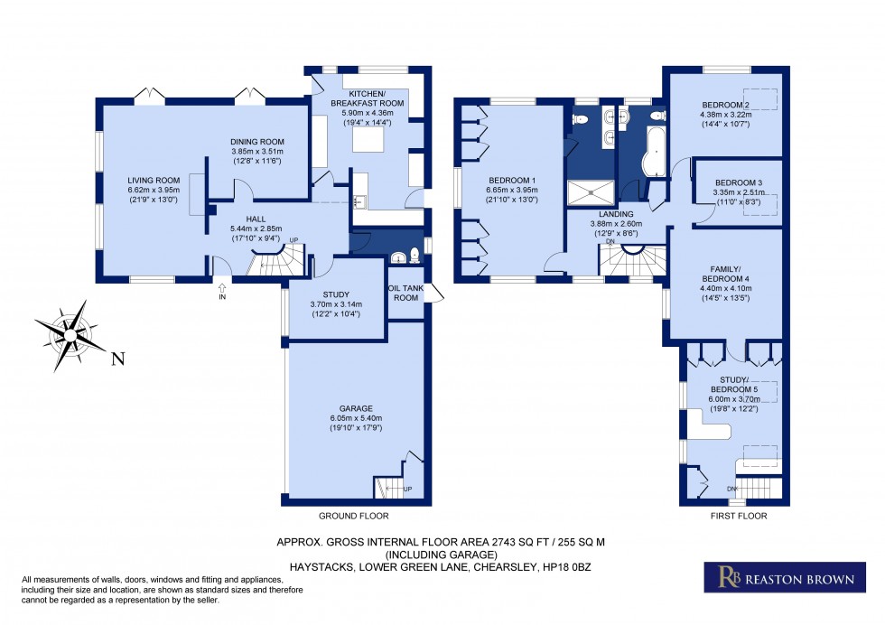 Floorplan for Chearsley, Buckinghamshire, HP18