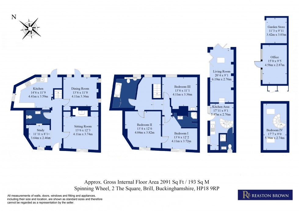Floorplan for Brill, Buckinghamshire, HP18
