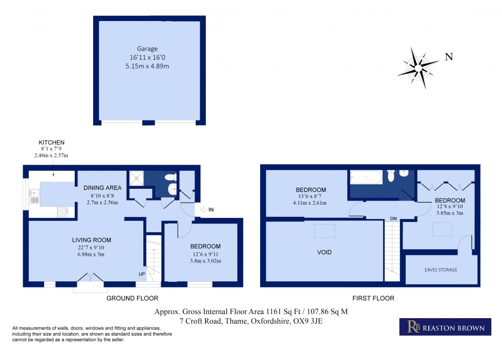 Floorplan for Croft Road, Thame, Oxfordshire, OX9