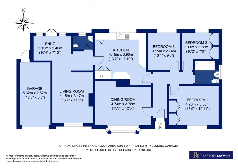 Floorplan for Chearsley, Buckinghamshire, HP18 0BU