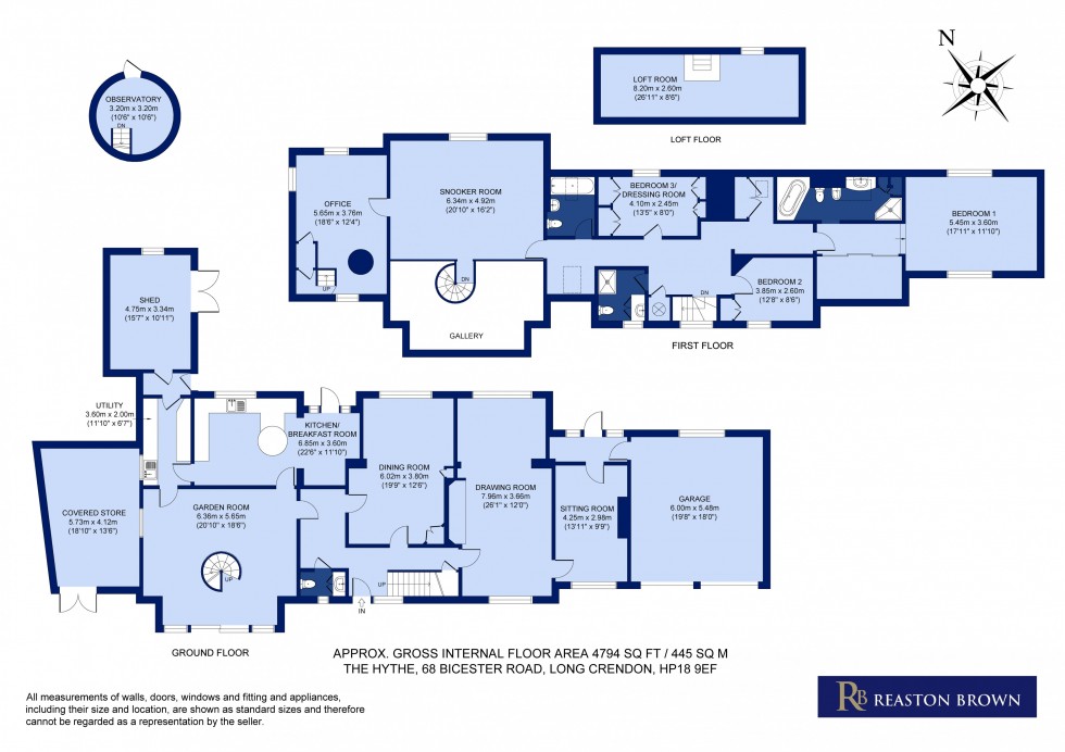 Floorplan for Long Crendon, Buckinghamshire