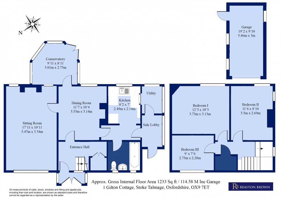Floorplan for Stoke Talmage, Thame, Oxfordshire, OX9