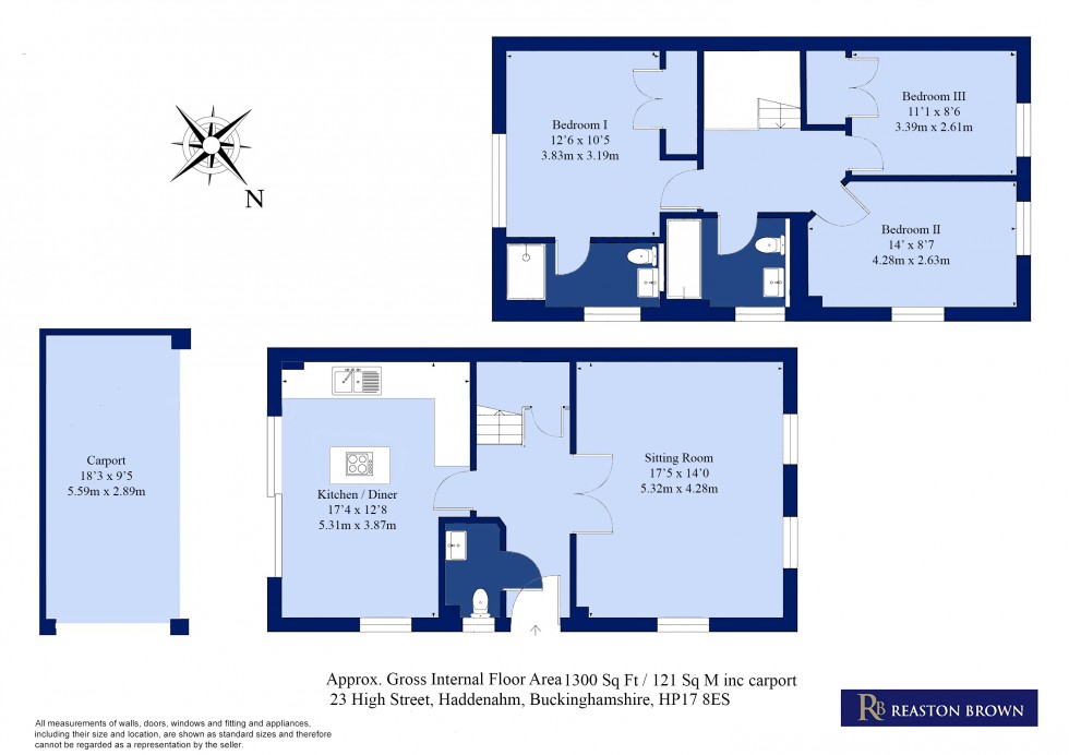 Floorplan for High Street, Haddenham, Buckingshamshire, HP17