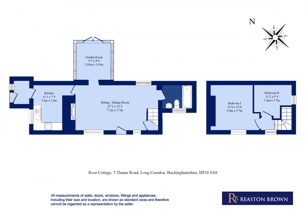 Floorplan for Long Crendon, Buckinghamshire, HP18