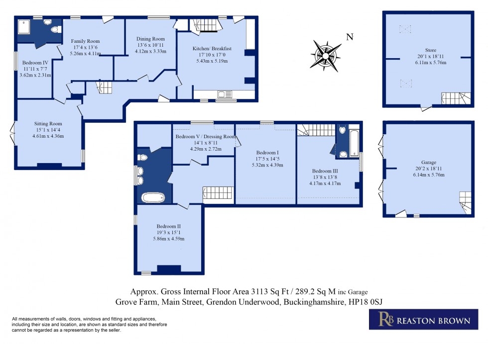 Floorplan for Main Street Grendon Underwood