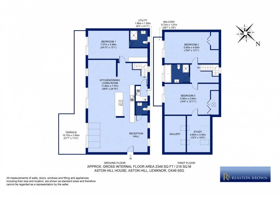 Floorplan for Aston Hill, Lewknor