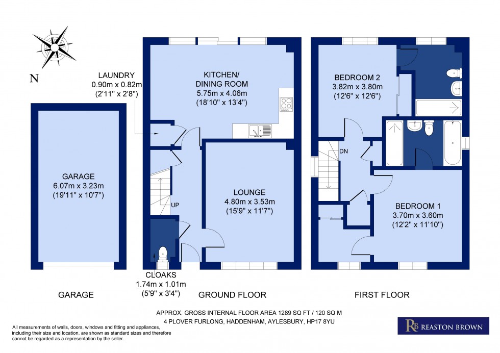 Floorplan for Haddenham, Buckinghamshire, HP17