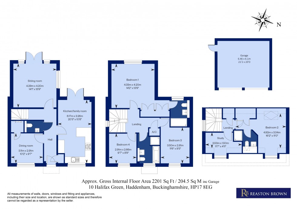 Floorplan for Haddenham, Buckinghamshire, HP17